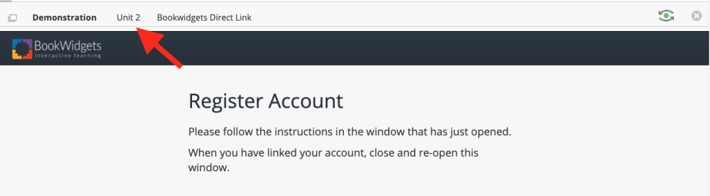 Register Account Screen